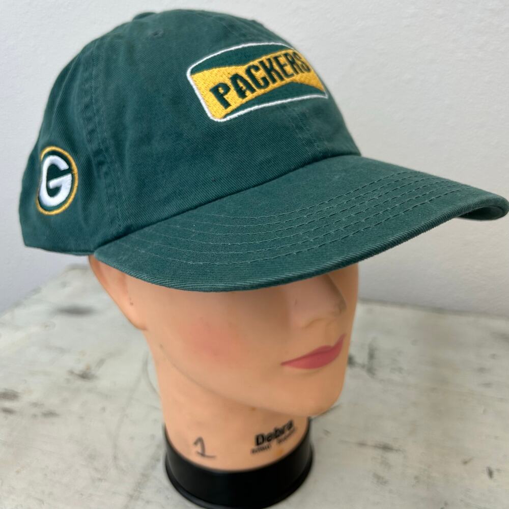 Vintage Annco NFL Green Bay Packers football embroidered snap back hat retro